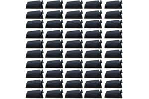 CENRONG Kabelclips,50 Stück Selbstklebende Kabelclips Kabel Management Draht Kabel Halter,Für PC Kabel,TV Kabel,Audiokabel Kabel,Home,Office (Schwarz)