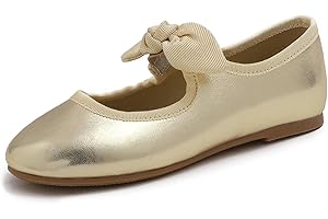 Feversole Bailarinas Niña de Vestir - Zapatos Cómodos para Ceremonias - Ballet Flats
