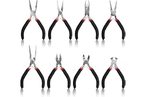 Tångsats med 8 tånger för smycken, sats med små tånger, smyckes tänger, tånger för smyckestillverkning, hobby, professionellt, DIY-reparationer