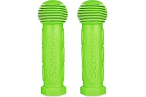 WVRLY 2 fundas antideslizantes para manillar de bicicleta para niños, empuñaduras de goma suave para manubrio de patinete de niños, mini o max, scooters de rueda, color azul (verde)