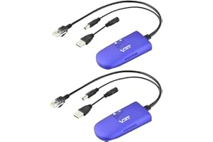 Vonets VAP11G-300 (Deux Unités) Smart WiFi Bridge/WLAN Repeater/WiFi to Ethernet Adapter 2.4GHz avec 2 RJ45, Compagnon Idéal pour Les Balances Electroniques, Imprimantes IP