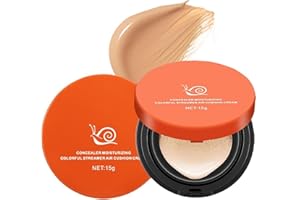 Mushroom Head Air Cushion CC Cream, INSKIN BB Cream Foundation, Moisturizing Concealer, Concealer Lasting Nude Makeup Moisturizing Brightening Pigment Liquid Foundation,Cushion Foundation(Natural)