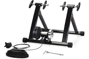 GAINETX Rodillo de Bicicleta Plegable con Cierre Rápido, Carga Máxima de 100 kg, para Entrenamiento en Casa, Entrenamiento de