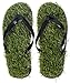 Produktbild VENKON - Gras Flip Flops Zehentrenner Strandschuhe mit Kunstrasen - Größe S (ca. 37 bis 39)