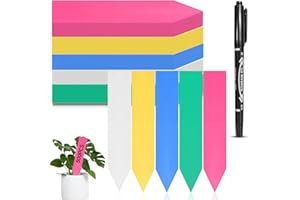 ENAIAH Pflanzenschilder, 500 Stück Pflanzenstecker Garten Pflanzenetiketten Wetterfest Gartenetiketten Pflanzen Etiketten in 5 Farben, Für Pflanzenzucht Zierpflanzen (A)