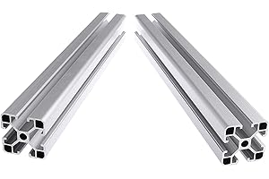 CNCYEAH 2 unidades 4040 – 300 mm T tipo norma europea perfil de sistema perfil de aluminio 40 x 40 perfil de extrusión de aluminio para impresora 3D y máquina de grabado láser CNC