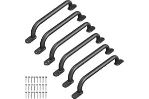 Dolibest handtag metall, 43 cm barns klättergrepp 6-pack handikappade seniorer säkerhetsgrepp lekpark klätterställ inomhus ut