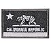 Produktbild Republik Kalifornien Staatsflagge - CA Bear Tactical Moral Patch - Gestickte Patch Abzeichen auf Hut, Jacken, Rucksack (schwarz) nähen