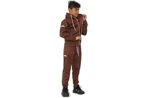 Towelbay Kids Boys Tracksuit Set Long Sleeve Zipper Hoodie Top Bottoms Jogging Joggers Set Sport Gym School Size 3-14 Year