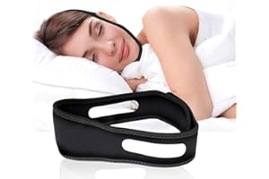 LDATY Anti Snoring Chin Strap Anti Snoring Device Adjustable Universal Anti Snoring Devices Adjustable Effective Stop Snoring Sleep Aid Snore Reducing Aid for Women & Men (X)