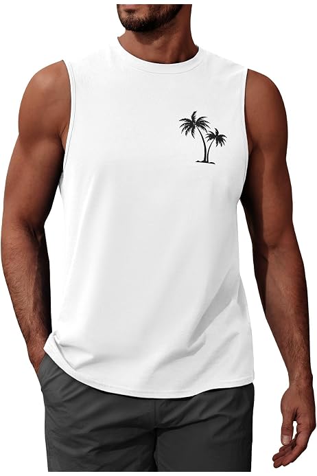Débardeur Homme 100% Coton - Coupe Ajustée - Respirant - Pour Sport Et Quotidien - Lot Disponible - 13
