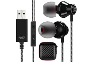 ACAGET USB Headset for PC, 2.5m USB Earphone with Microphone for Laptop Lightweight Computer Headphone Typc A Earphone for Team Office Work Noise Cancelling,forThinkPad for HP for Dell
