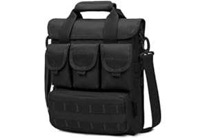 Selighting Tactical Briefcase Military Small Laptop Computer Shoulder Messenger Bag Heavy Duty Engineers Handbags with Shoulder Strap