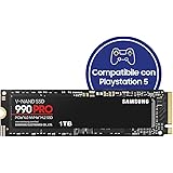 SAMSUNG Memorie MZ-V9P1T0B 990 PRO SSD Interno da 1TB, Compatibile con Playstation 5, PCIe 4.0 x4 NVMe M.2