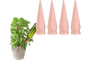 RoseFlower 4 pcs Sistema de Riego Automático Kit,Ajustable Piezas Riego por Ggoteo Spike Sistema de Irrigación para Jardín para jardín, hogar, Interior y Exterior