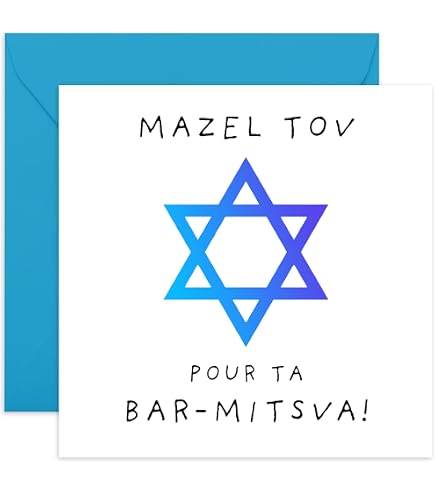 688002 Carta Mazal tov per la tua BAT MITZVAH 12 anni Compleanno Giovane Ragazza Ebrea Adolescente Maggioranza Religiosa Festa Regalo Torah con Doratura Oro Lucido e Busta Bianca Formato 17,5x12cm