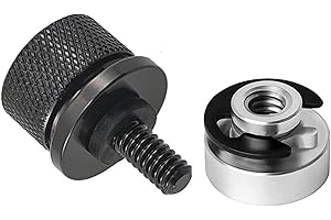 T TAKONE Juego de tuercas de aluminio para asiento de motocicleta y guardabarros trasero, compatible con Harley Davidson Softail Dyna Sportster Touring Street Glide Electra Road King (negro)