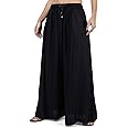 3wish Rayon Flared Palazzo Pants Loose-fit Trousers for Women (from Ayesha Creations)