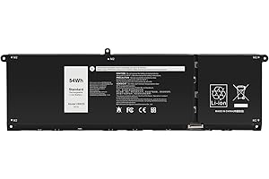 ASUNCELL 15V/54Wh V6W33 Laptop Battery for Dell Latitude 3320 3420 3520 Inspiron 5310 5410 5415 5418 Inspiron 5410 7415 2-in-1 Inspiron 3510 3511 3515 5510 5515 5518 V6W33 0WV3K8 0VKYJX 0MVK11