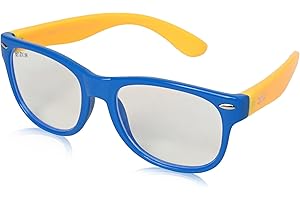ROZIOR® Kids Computer & Screen Glasses | Blue Light Protection Anti-Glare | Zero Power Protection Glasses For Online Classes,