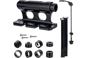 AISNY Portapacchi, Supporto Per Forcella Per Bici Blocco Bici Versatile Forcella Per Bici In Lega Alluminio 1 Supporto Per Forcella Per Bici 4 Paia Di Adattatori 2 Cinghie Fissaggio 1 Leva A Sgancio Rapido