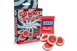 KENZIES DIRECT Gummy Condoms Womens Womans For Her Christmas Birthday Valentines Secret Santa Jelly Sweets Joke Funny top selling gift present