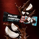 Fellas &Ccedil;ikolata Kaplı HighPro+ Protein Bar - Hindistan Cevizli (50g)