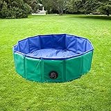 YAOBLUESEA Hundepool Doggy Pool Faltbarer Hunde...