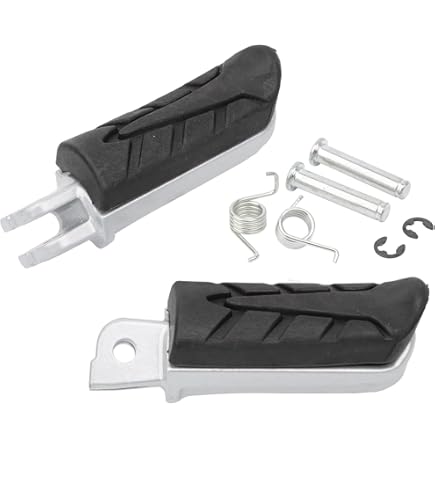 Mokuo Motorcycle Front Footpegs Replacement Set - Fits Honda CBR1100, CB1100, VFR800, CB750, CBR600, VTR250 & More - View #9