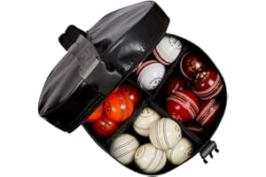 Ram Cricket – Coaches Ball Bag - Holds 36 Balls – Durable PVC Construction with Double Stitched Seams – 4 Internal Compartments for Organisation – Strong Reinforced Carry Handle & Shoulder Strap