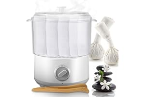 PANT Asciugamano a Vapore Sterilizzatore Elettrico di Asciugamano, Scaldasalviette a Vapore per Cura Personale 200°C in 5min Strumento Idratante per SPA, Borsa per Aromaterapia e Pietre per Massaggi-Bianco