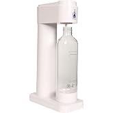 MTM GAZ Soda Makinesi, Manuel Karbonat&ouml;r, BPA İ&ccedil;ermeyen 1L PET Şişeli, Siyah/Beyaz, 24x12.5x40.5 cm, 1.1 kg, 60L GAZLI İ&Ccedil;ECEK