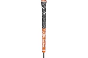 Golf Pride MCC Multi Compound Plus 4 Teams Midsize Golf Grip (Dark Orange / White)