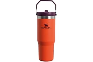 Stanley Flip Straw Tumbler 1.0 Borraccia Con Cannuccia 0.89L - Fredda Per 12 Ore - Borraccia Termica Senza BPA - Bottiglia Acqua Facile Da Trasportare - Lavabile In Lavastoviglie - Tigerlily Plum