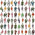 Figurines Personnes Assises échelle HO 1:87 – Lot De 60, Peintes à La Main – Pour Maquettes, Décors, Dioramas