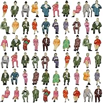HO Lot De 200 Figurines De Passagers Peintes à L'échelle 1:87 Pour Scènes Miniatures, Décoration De Trains Miniatures