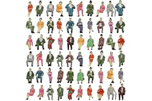 SPORTARC Lot de 60 figurines peintes 1:87 passagers à l'échelle HO