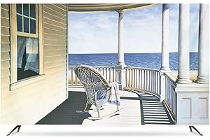 HBLZGBL 42-43" Indoor-TV-Abdeckung, Schutzhülle TV Polyester-Gewebe Umweltfreundliches Drucken und Färben Staubdicht und wasserdicht für Flat Curved TV, Smart TVs (Color : B, Size : 45")
