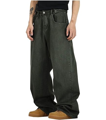 Sawmew Heren Baggy Jeans Y2k Hip Hop Skater Broeken Vintage Jeans Loose
