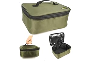 Hirisi Tackle Mehrzweck-Tasche zum Angeln Karpfenangeln - PVC Oxford Material, Aufbewahrung von Fischrollen und Ködern Angeltasche Angelzubehör (FBA-M)