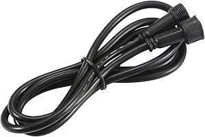 GEYUEYA Home 2 Pin Câble Rallonge pour Blanc Chaud Spots LED encastrable Exterieur, 2M 2Pin câble pour Spots LED Encastrables Blanc Chaud,Etanche IP67 avec connecteurs mâles et Femelles