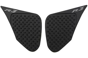 Arashi Anti slip Gas Fuel Tank Pads Protector Stickers Knee Grips Traction Side Pads for Yamaha YZF R3 2014 2015 2016 Motorcycle Accessories YZF-R3 Black 14 15 16