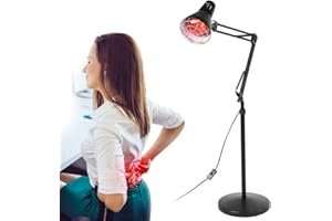 SALMUE 275 W lampe infrarouge Masajem pour lampe de thermothérapie avec infrarouge idéal chauffage lampadaire Dimmable, soulager la douleur musculaire