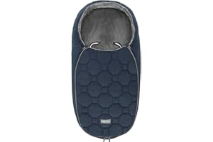 Sacco Invernale Neonato Inglesina Newborn, Imbottito, Caldo e Confortevole, Per Carrozzina e Ovetto Inglesina, Protezione Freddo, Midnight Blue