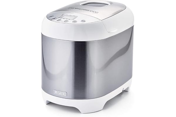 Ariete 133 Machine à Pain, Pétrit, Lève et Cuit, 19 Programmes Prédéfinis, pour Pain Frais Fait Maison, Fonction Confiture et Yaourt, Minuterie pour Départ Programmé, Panexpress 1000 Metal