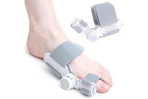 Hallux Valgus skena tåseparator bultband Corrector, med justerbar Hallux Valgus skena och silikon tåseparator bekväm för kvinnor och män dag och natt lämplig för vänster höger fot