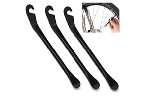 Fanxaolnes Lot de 3 Démontes-Pneus pour Vélo, Outils Métalliques pour Changer Les Pneus, Accessoires de Réparation pour Vélo, Outils de Montage pour Pneus de Vélo