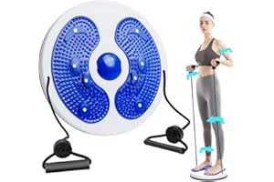 Waist Whisper Disc, TGKYK Waist Twisting Disc with Drawstring, Multifunctional Waist Whisperer Body Shaping Disc, Massageable Twister Exercise for Waist for Slimming Waist, Arms, Hips and Thighs(Blue)