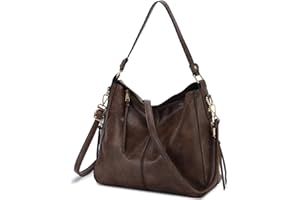 VX VONXURY Bolso Mujer Bolso Bandolera Mujer de Cuero PU Bolso Mujer Grande con Bolsillo Lateral Bolso Hombro Mujer para Diario Trabajo Compras