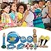 Produktbild Musikinstrumente Kinder Set 10PCS Orff Kinder -Tamburin * 1 Maraca*2 Kastagnetten*2 Handgelenkglocke*1 Einzelner Guiro*1 Stock * 1 Vertikale Glocke*1 Trompete *1-mit zufälliger Farbe und Muster